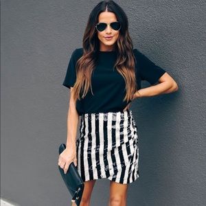 NEW✨ VICI The Who Sequin Striped Mini Skirt